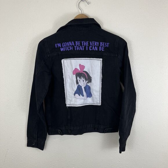 Her Universe Kiki’s Delivery Service Denim Jacket Black Womens Size S Small - Picture 5 of 7